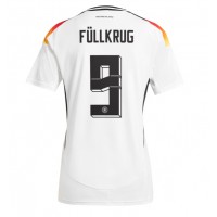 Camiseta Alemania Niclas Fullkrug #9 Primera Equipación Replica Eurocopa 2024 para mujer mangas cortas